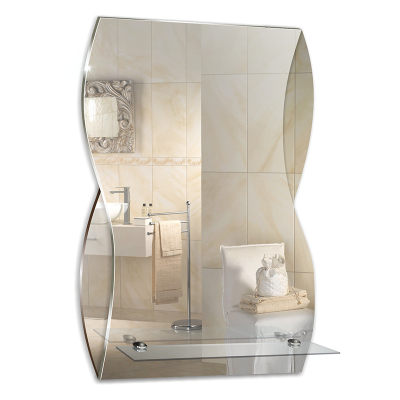 Зеркало MIXLINE "Домино" 395*600 с полкой / Зеркала MIXLINE / Мебель для ванной комнаты / Каталог товаров / San House