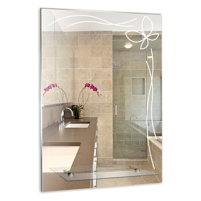Зеркало MIXLINE "Альтаир" 535*685 с полкой / Зеркала MIXLINE / Мебель для ванной комнаты / Каталог товаров / San House