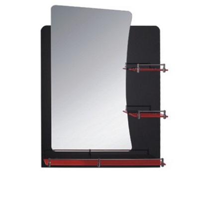 Зеркало черное с красным 800х600 мм Ф678